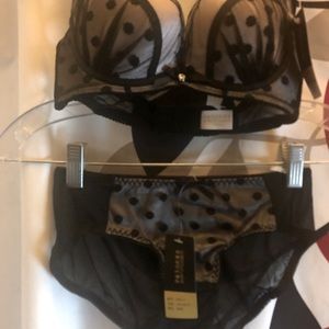 Women Tan bra and panties set